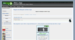 Desktop Screenshot of abreojogo.com